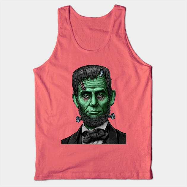 Frankenstein Lincoln Tank Top by LillyRise